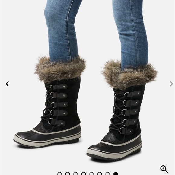 Sorel Women’s Brown Faux Fur Joan of Arctic Boots - Picture 1 of 11
